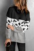 Turtleneck Splicing Chunky Knit Pullover Sweater